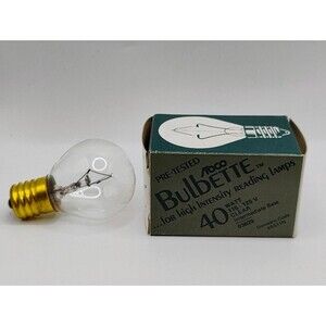 Vintage ABCO Replacement for 3629 Bulbette Reading Lamp, EACH 40W 115-125V Clear